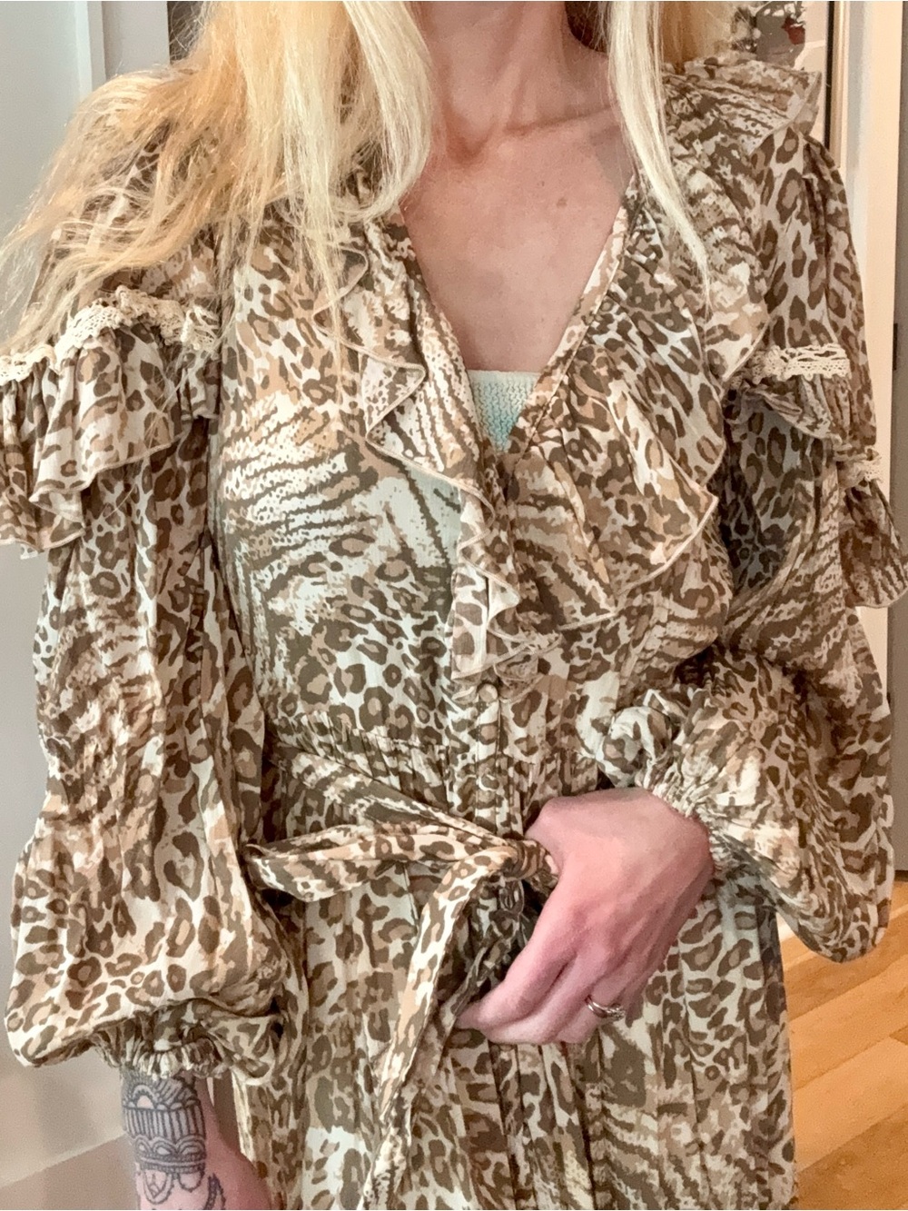 Spell & the Gypsy Collective - Leopard Print Ruffle dress